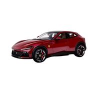 YRXIAO Modèle Réduit De Voiture Collection en Résine À L'échelle 1:18 pour Ferrari Purosangue V12 FUV SUV Grand Format Souvenir(Red)