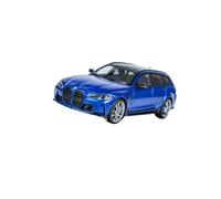 YRXIAO Modèle Réduit De Voiture en Alliage 3D pour BMW G81 M3 Touring Violet/Bleu 2023 Collection nostalgique(Blue)