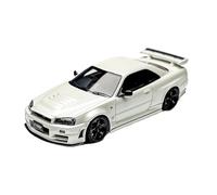 YRXIAO Modèle Réduit De Voiture en Résine GT-R R34 Skyline À L'échelle 1:64 - Collection - Décorations Et Souvenirs(White)