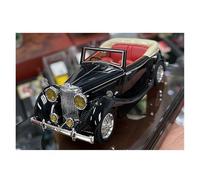 YRXIAO Modèle Réduit De Voiture Jaguar 1961E Cabriolet À Toit Rigide L'échelle 1:43 - Collection Adulte Décorations Miniatures(Black Hood)