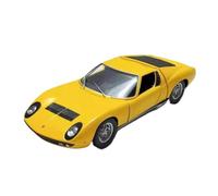 YRXIAO Modèle Réduit De Voiture Miniature en Alliage Moulé sous Pression pour Miura P400 S-1968 Échelle 1:24 Jaune