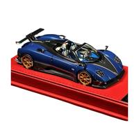 YRXIAO Modèle Réduit Statique Voiture Pagani Zonda Cinque Roadster en Résine À L'échelle 1:43 Bleu pour Collectionneurs Adultes(Dark Blue)