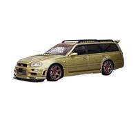 YRXIAO Modèle Réduit Voiture Nissan R34 Wagon 260RS À L'échelle 1:64 Idéal pour Les Collectionneurs Amateurs Décoration(Gold)