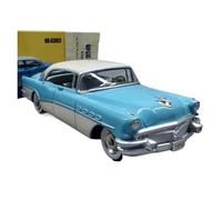 YRXIAO Modèle Voiture Classique en Alliage Riviera À Toit Rigide À Quatre Portes 1956 Collection À L'échelle 1/43 Décoration(Blue)