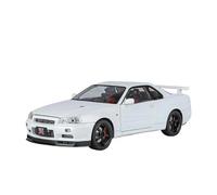 YRXIAO Modèle Voiture en Alliage Moulé sous Pression pour Nissan Skyline GTR R34 Échelle 1/18 Jouet Modifié Son Et Lumière(Style 7)