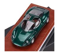 YRXIAO Ornement en Résine pour Modèle Réduit De Voiture Alfa Romeo Tipo33 Stradale À L'échelle 1:43 en Métal Moulé(Green)
