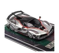 YRXIAO Ornements en Métal Argenté À L'échelle 1:64 pour Modèle Réduit De Voiture Ferrari FXX-K-Evo Résine(Silver)