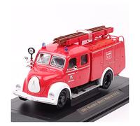 YRXIAO pour 1965 MAGIRUS DEUTZ 100 D7 FA LF8 TS Pompier Modèle De Voiture Camion Moulé sous Pression Véhicules 1 43 Collection nostalgique
