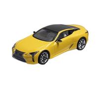 YRXIAO Voiture Miniature De Collection Lexus LC500 Coupé 2018 Jaune en Alliage Moulé sous Pression À L'échelle 1:64