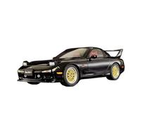 YRXIAO Voiture Miniature Mazda RX-7 Rouge en Alliage 1:18 Moulée sous Pression Ornements en Métal Modèle Réduit Voiture(Black)