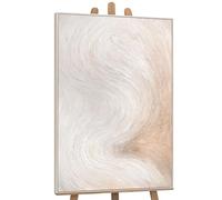 YS Art Belle abstraction délicate peinture acrylique sur toile peinte à la main avec cadre tableau mural pour salon élégant et moderne Décoration d'intérieur ou bureau 140 x 100 cm