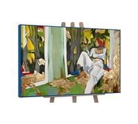 YS -Art DL081 Peinture acrylique vivante peinte à la main avec cadre « Inspiration » Peinture abstraite Décoration d'intérieur Moderne Peinture acrylique chambre à coucher bureau Tableau
