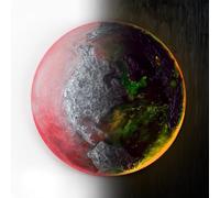 YS-Art Peinture Lumineuse dans Le Noir Terre | Peintures acryliques sur Toile peintes à la Main Décorations d'intérieur | Art Phosphorescent | Art Lumineux KL002 (100cm)