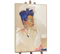 YS-Art Tableaux acryliques abstraits Schiele | Peintures acryliques sur toile peintes à la main Décorations d'intérieur | Peintures peintes à la main | Tableau mural moderne DL040 (80x120cm)