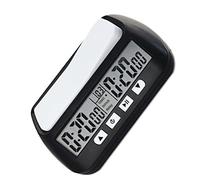 YS Horloge d'Échecs Numérique 902, Minuteur de Jeu avec Alarme Sonore, Version Anglaise, Noir