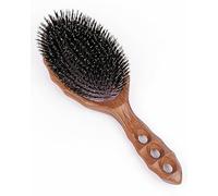 YS Park Hair Brush - Beetle - Soft Cushion - Marble Wood Air Vent - 1 Boar YS-BR68AS1 by YS Park