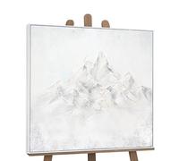 YS Peintures peintes à la Main Escalader Les Montagnes| Tableau Peint à la Main pour la décoration intérieure Art Peinture sur Toile Modern | Tableau à l'huile DL017 (90x90cm)