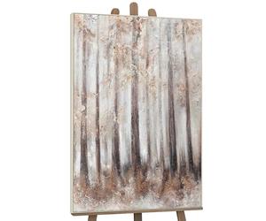 YS Tableau mural peint à la main Brumeux| Peinture sur toile moderne pour la décoration intérieure Art Peintures peintes à la main | Tableau peint a la main DL012 (80 x 120 cm)