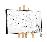 YS Tableau mural peint à la main L’Énergie | Peinture sur toile moderne pour la décoration intérieure Art Tableau peinture moderne | Tableau à l'huile Tableaux peints à la main