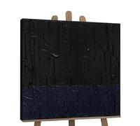 YS Tableau mural peint à la main «Velours foncé» | Tableau peint à la main pour la décoration intérieure Art Peinture sur toile modern | Peinture sur toile modern TRD010 (100×100cm)