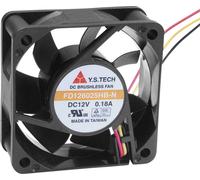 YS TECH FD126025HB-N(2A7) Ventilateur axial 12 V/DC 42.66 m³/h (L x l x H) 60 x 60 x 25 mm
