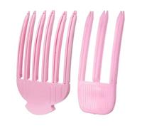 YS00149-1/2 pièces simples clips de racine de cheveux moelleux sans dessus chaud cheveux bouclés style clips de racine de cheveux moelleux(Pink 2pcs)