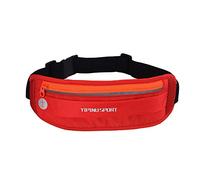 YS11 Ceinture de course à pied Sac de sport portable étanche pour cyclisme extérieur Sac de sport pour homme et femme avec bande réfléchissante réglable en nylon respirant Fitness Marathons Équitation
