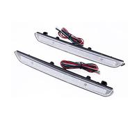 YSA ASF Feu Arrière Extérieur 2 Pièces Feux Réflecteur Pare-chocs Arrière Voiture Feux Course D'arrêt Arrière Pour Mazda 3 2004-2009 Coque Noire Et Rouge Et Transparente Étanche(Clear Lens)