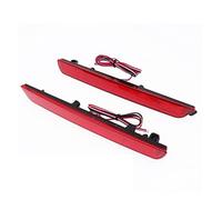 YSA ASF Feu Arrière Extérieur 2 Pièces Feux Réflecteur Pare-chocs Arrière Voiture Feux Course D'arrêt Arrière Pour Mazda 3 2004-2009 Coque Noire Et Rouge Et Transparente Étanche(Red Lens)