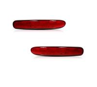 YSA ASF Feu Arrière Extérieur Pour Mini Pour Cooper Pour Clubman R55 2008-2014 Réflecteurs Pare-chocs Arrière Rouges Fonctionnent Comme Queue/frein, Clignotant, Feu Antibrouillard Arrière(Red Lens)