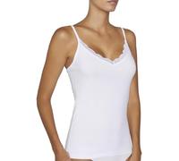 Ysabel Mora - Camiseta lencera tirante fino algodón Blanco