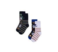 YSABEL MORA Lot de 4 chaussettes pour enfant imprimé astronautes