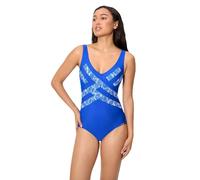 Ysabel Mora - Maillot de Bain Gainant, détails imprimés, Compression Abdominale, Haut sans Armature avec Rembourrage, Collection Shell