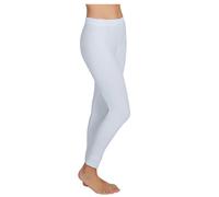 YSABEL MORA Pantalon intérieur thermique pour femme qui retient la chaleur corporelle. Idéal pour l'hiver froid. Intérieur molletonné. Composition : 92 % polyester, 8 % élasthanne, blanc, M