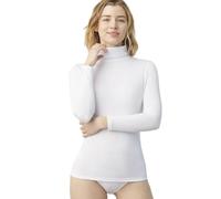 Ysabel Mora T-shirt thermique col montant manches longues protection thermique respirabilité - Blanc