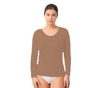 Ysabel Mora - Camiseta lencera Manga Larga Nude