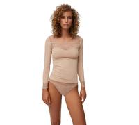 Ysabel Mora - T-Shirt Manches Longues Dentelle Elégant et Polyvalent pour Le Quotidien, Confort et Style avec Design Col Carré, Idéal pour Occasions Décontractées ou Formelles