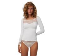 Ysabel Mora - T-Shirt Manches Longues Dentelle Élégant et Polyvalent pour Le Quotidien, Confort et Style avec Col Carré, Idéal pour Occasions Décontractées ou Formelles, Matériau de Haute