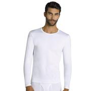 YSABEL MORA T-shirt thermique à manches courtes pour homme qui retient la chaleur corporelle. Idéal pour l'hiver froid. Intérieur molletonné. Composition : 92 % polyester, 8 % élasthanne, blanc, S