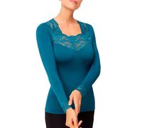 Ysabel Mora - T-shirt thermique en dentelle à manches longues, XL