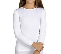 Ysabel Mora T-Shirt Thermique Enfant Blanc à Manches Longues