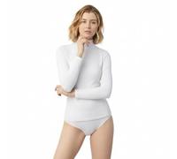 Ysabel Mora T-Shirt thermique Femme manches longues col montant Blanc