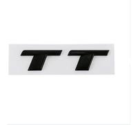 YSABVCP Autocollant 3D ABS Chromé Noir TT, Emblème De Coffre Arrière De Voiture, Décalcomanies Adaptées for Audi TT RS MK1 8N 8J MK3 8S MK2, Accessoires(Black TT)