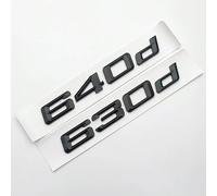 YSABVCP Autocollant de Coffre arrière de Voiture for BMW Série 6 GT F06 F12 F13 Logo 630d 640d Emblème Lettres Ligne Autocollant Accessoires(640d)