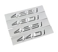 YSABVCP Autocollant de Coffre de Voiture ABS Logo chromé 425i 428i 430i 440i Lettres Emblème Badge adapté for BMW F32 F33 G22 G26 Accessoires(440i)