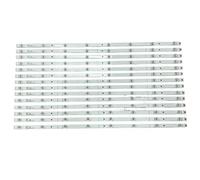 YSABVCP Bande de rétroéclairage LED 14 pièces/Ensemble 8LED, Compatible for Hisense H75B7510 H75B7510UK H75B7530