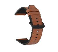 YSABVCP Bracelet de 22 mm for montre Fit For Fossil Gen 5 Carlyle HR Julianna HR, bracelet en cuir silicone for montre Fit For Fossil Sport 43 mm/Q Explorist HR Gen 4(Brown bk)