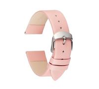 YSABVCP Bracelet de montre en cuir de veau souple for femme, 8 couleurs, 18 mm, 20 mm, 22 mm, fin(Pink,20mm)
