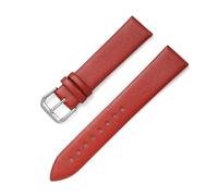 YSABVCP Bracelet de montre en cuir souple 18 mm, 20 mm, 22 mm(Red,22mm)