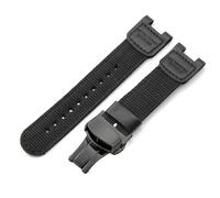 YSABVCP Bracelet de montre Fit For interface concave vert armée noir, compatible Fit For Casio SGW-100 SGW100, boucle en acier, bracelet de rechange antiallergique(Black-Black-B1)
